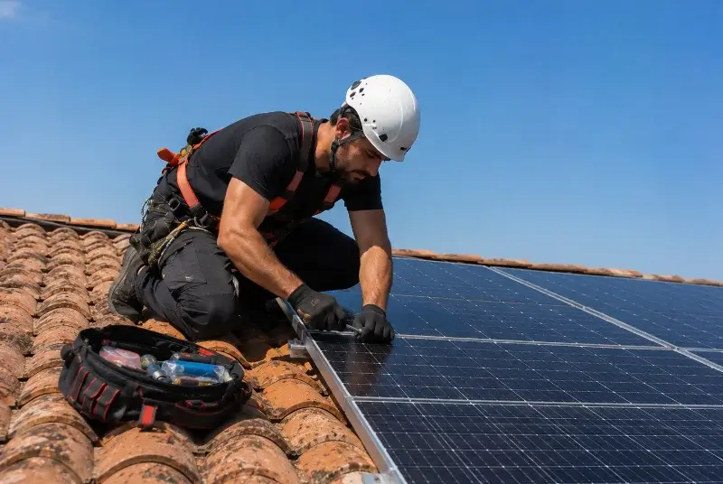 Maintenance et monitoring de panneaux solaires à Beauvoir-de-Marc